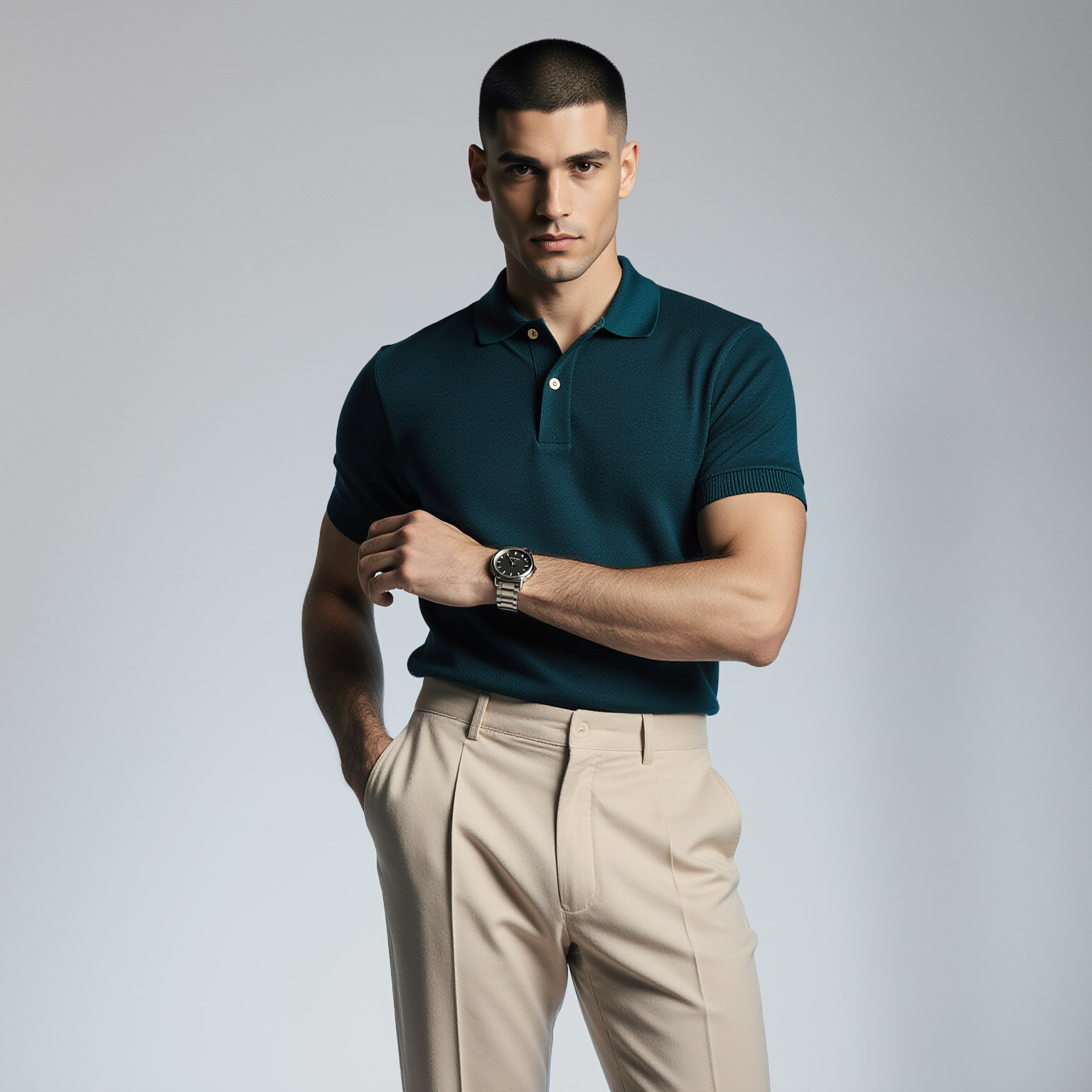 Men’s polo shirt professionally cleaned by Sudsies dry cleaning near Hollywood Florida